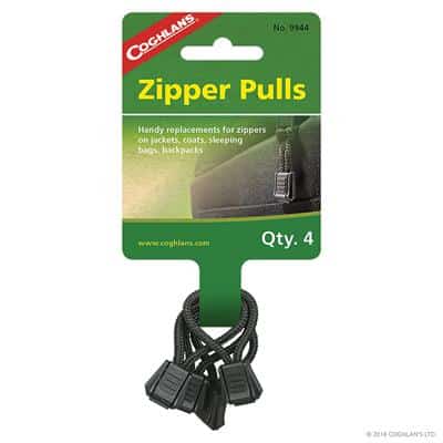 Coghlans Zipper Pulls - 4 stk - Praktisk lynlåssnor