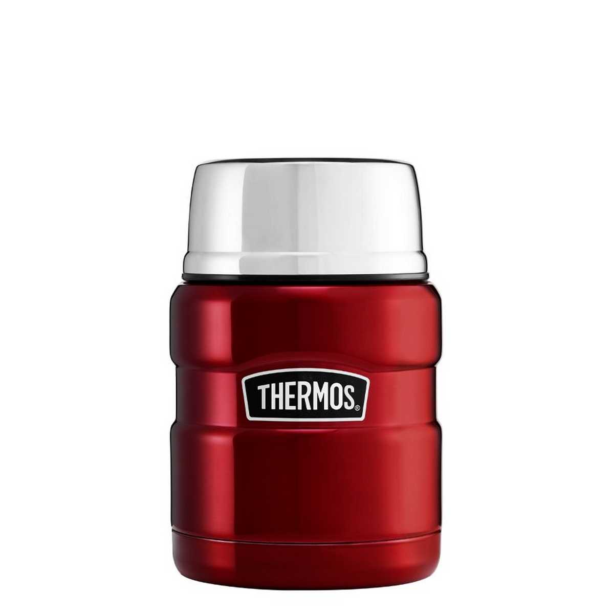Thermos Stainless King Food Flask - 470 ml rød